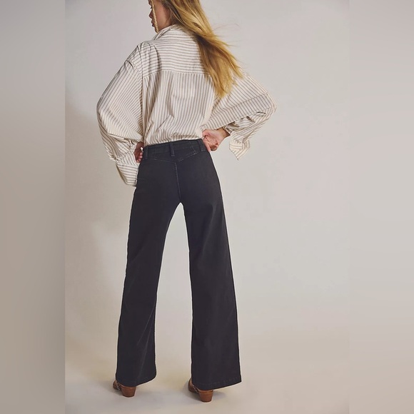 We The Free Free People Libre Wide Leg Jeans High Rise Denim Size 27 Bohemiam - Picture 2 of 8
